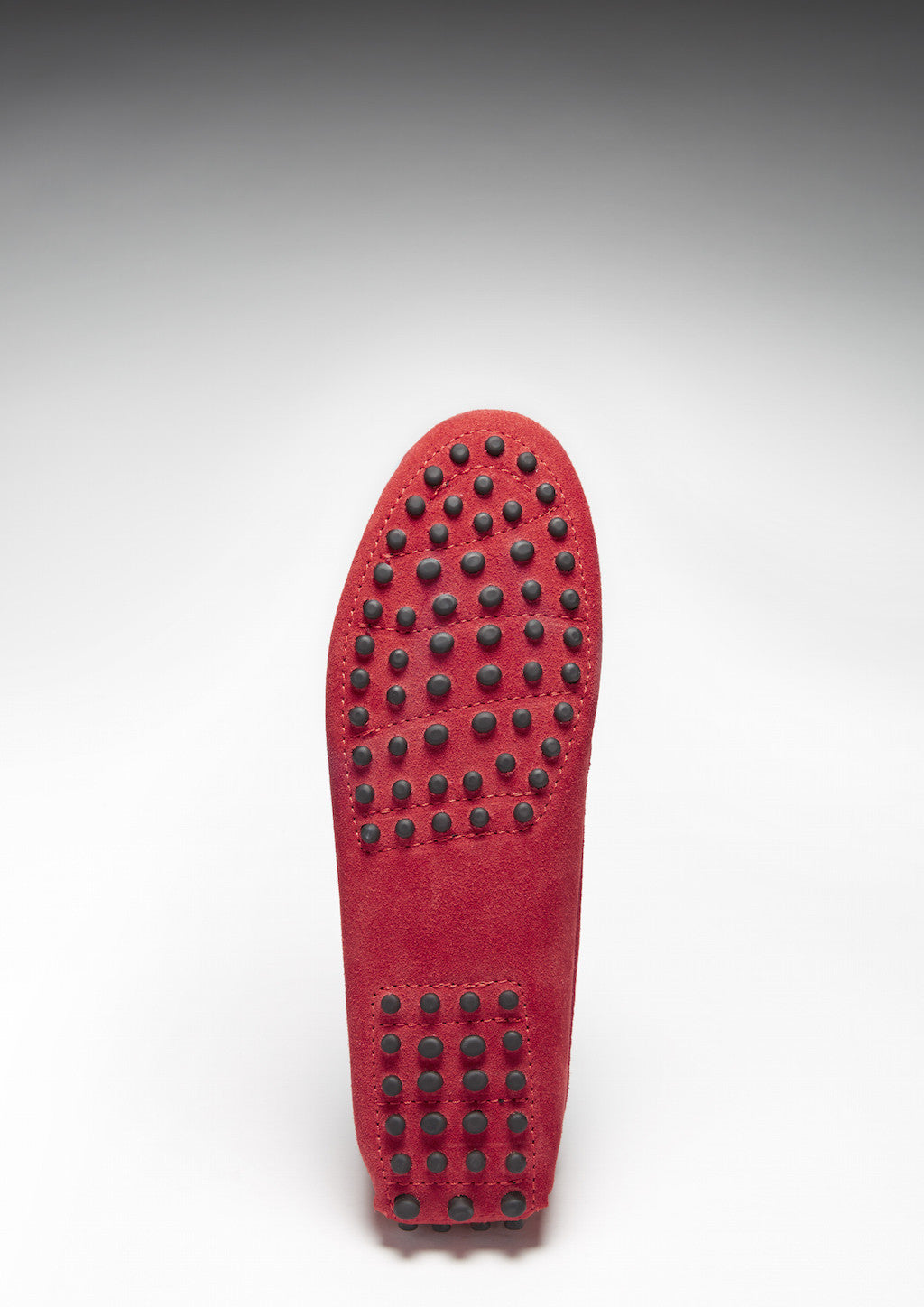 Women's Red Suede Penny Loafers