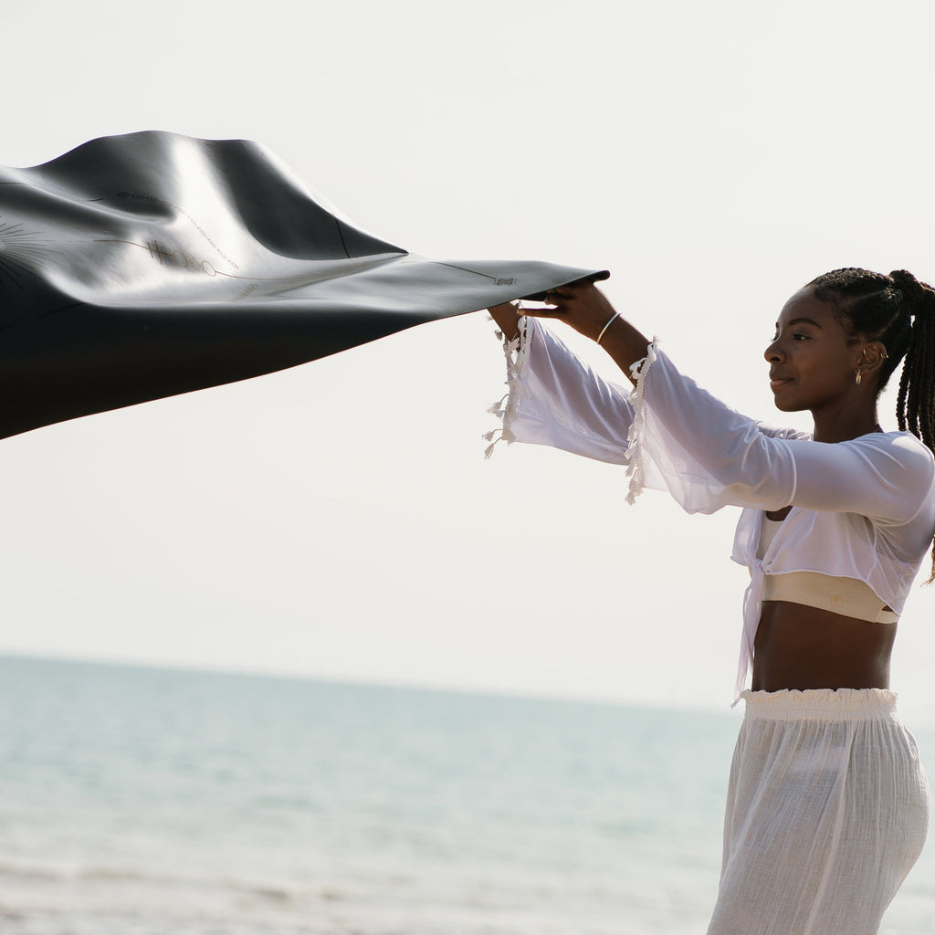 Warrior Black Travel Yoga Mat