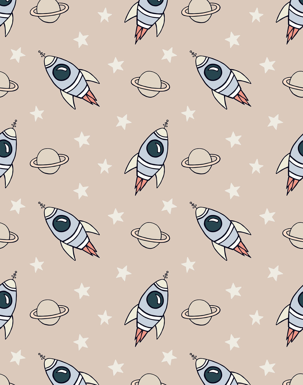 Explorer Space Wallpaper for Kids Bedrooms