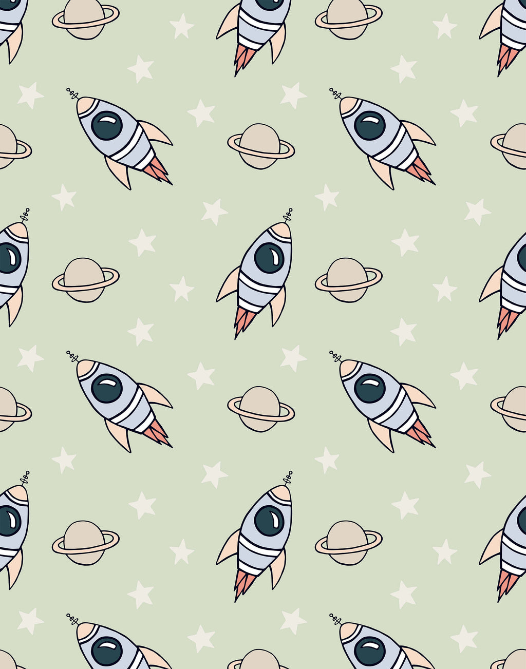 Explorer Space Wallpaper for Kids Bedrooms