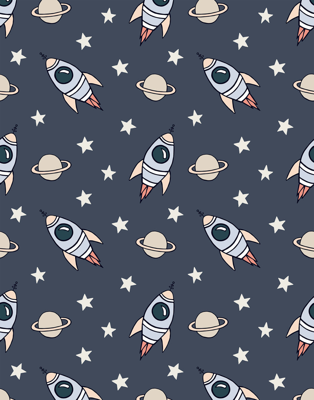 Explorer Space Wallpaper for Kids Bedrooms