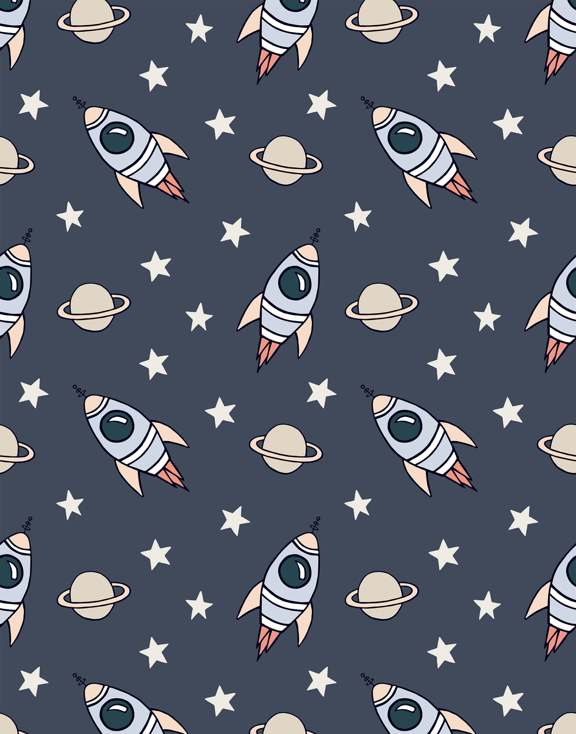 Explorer Space Wallpaper for Kids Bedrooms