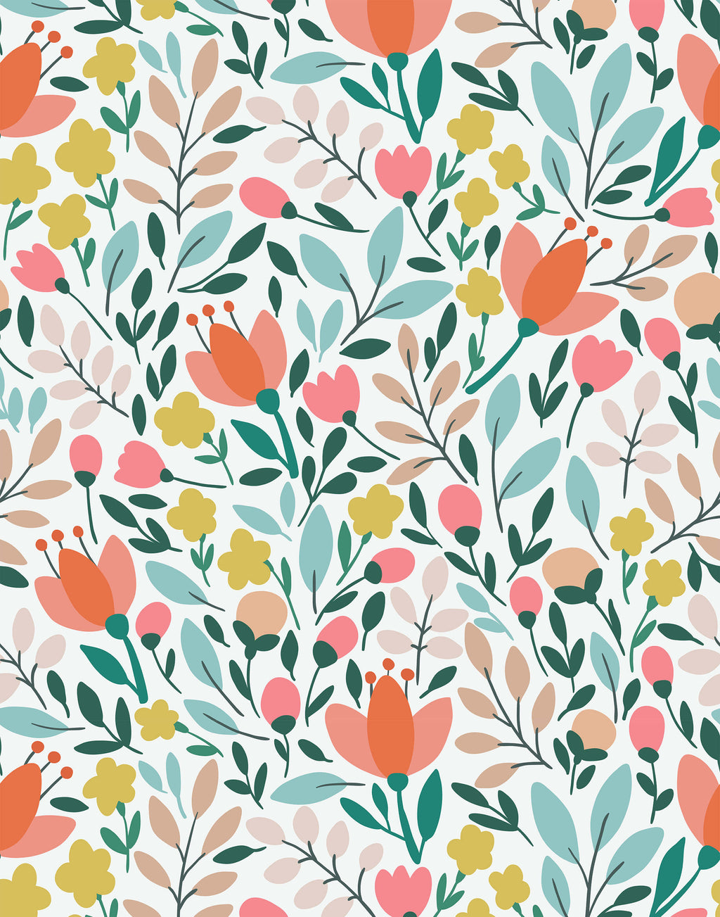 Paige Floral Wallpaper