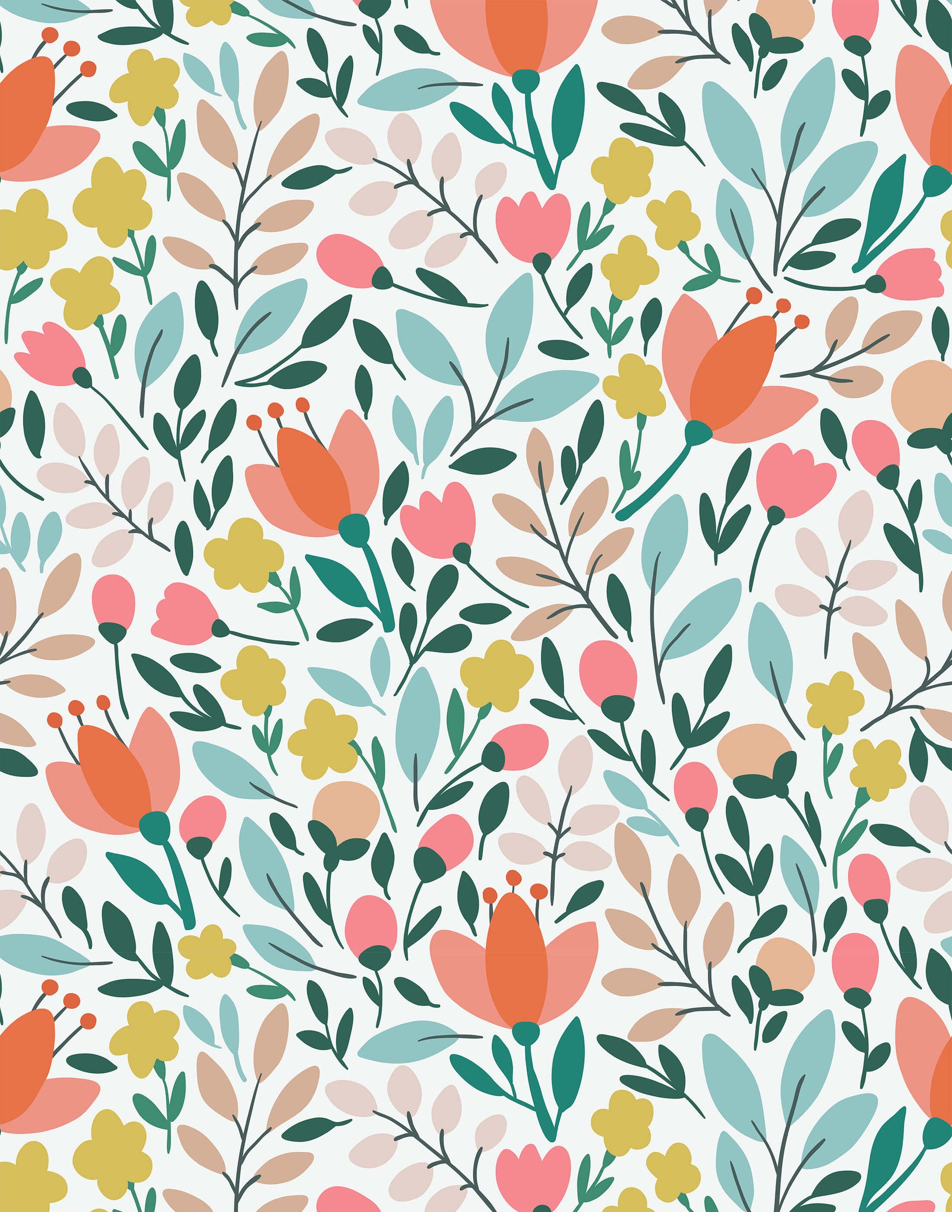 Paige Floral Wallpaper