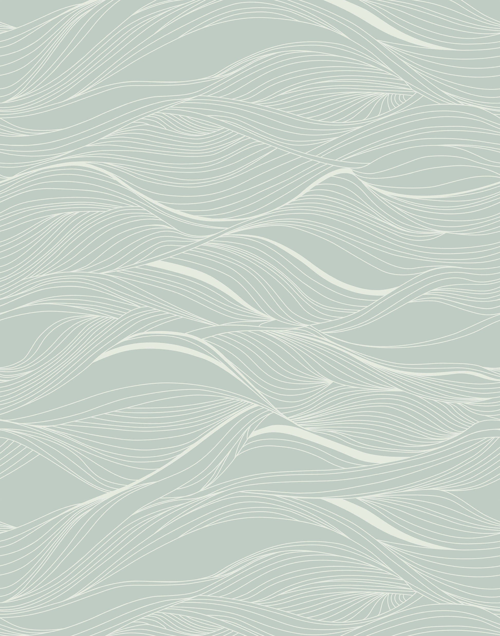 Whisper Abstract Wavy Line Wallpaper