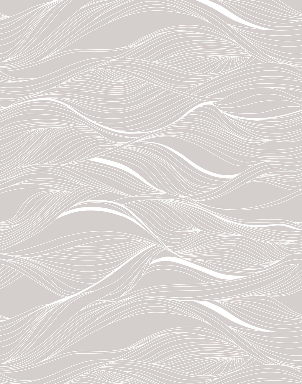 Whisper Abstract Wavy Line Wallpaper