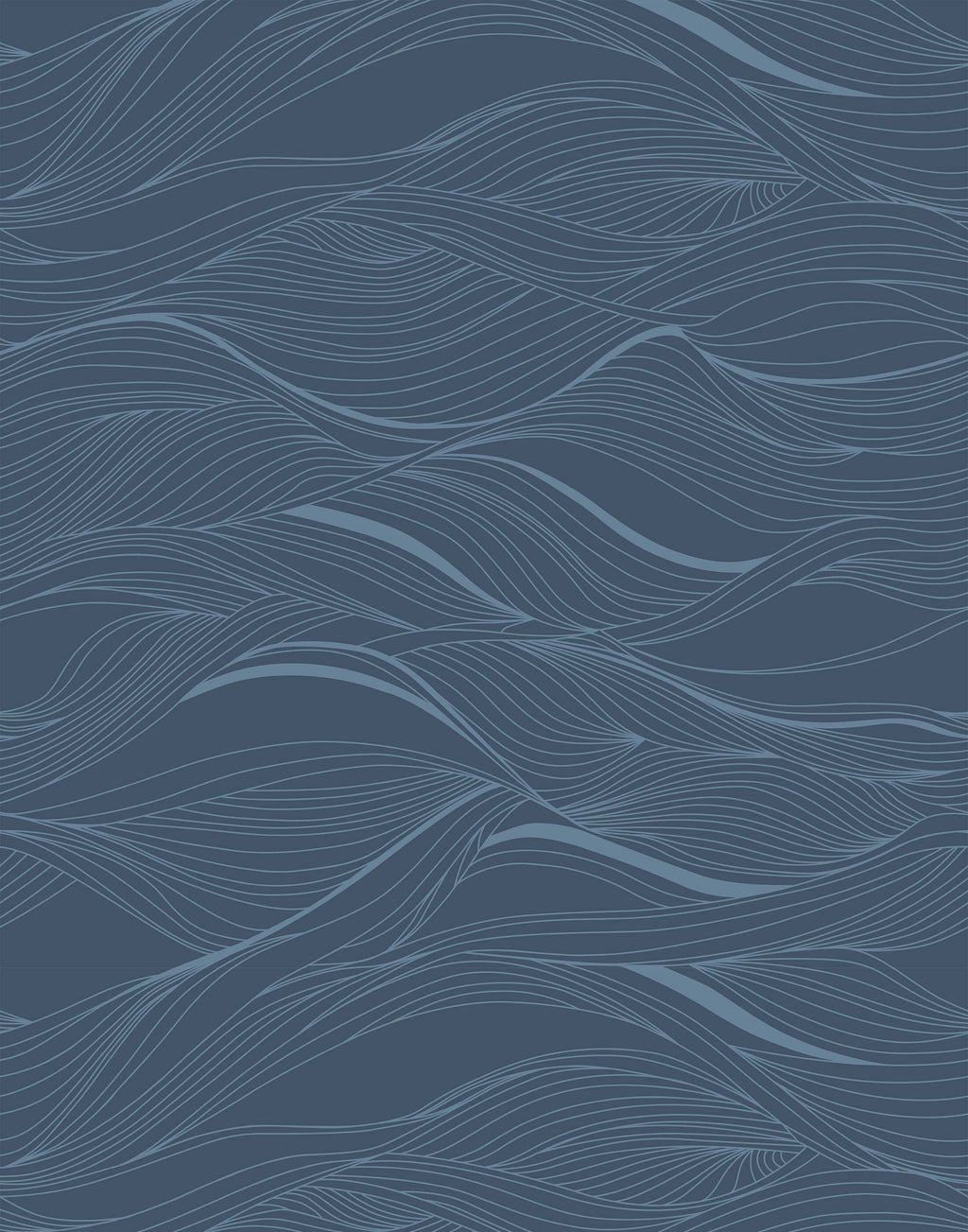 Whisper Abstract Wavy Line Wallpaper