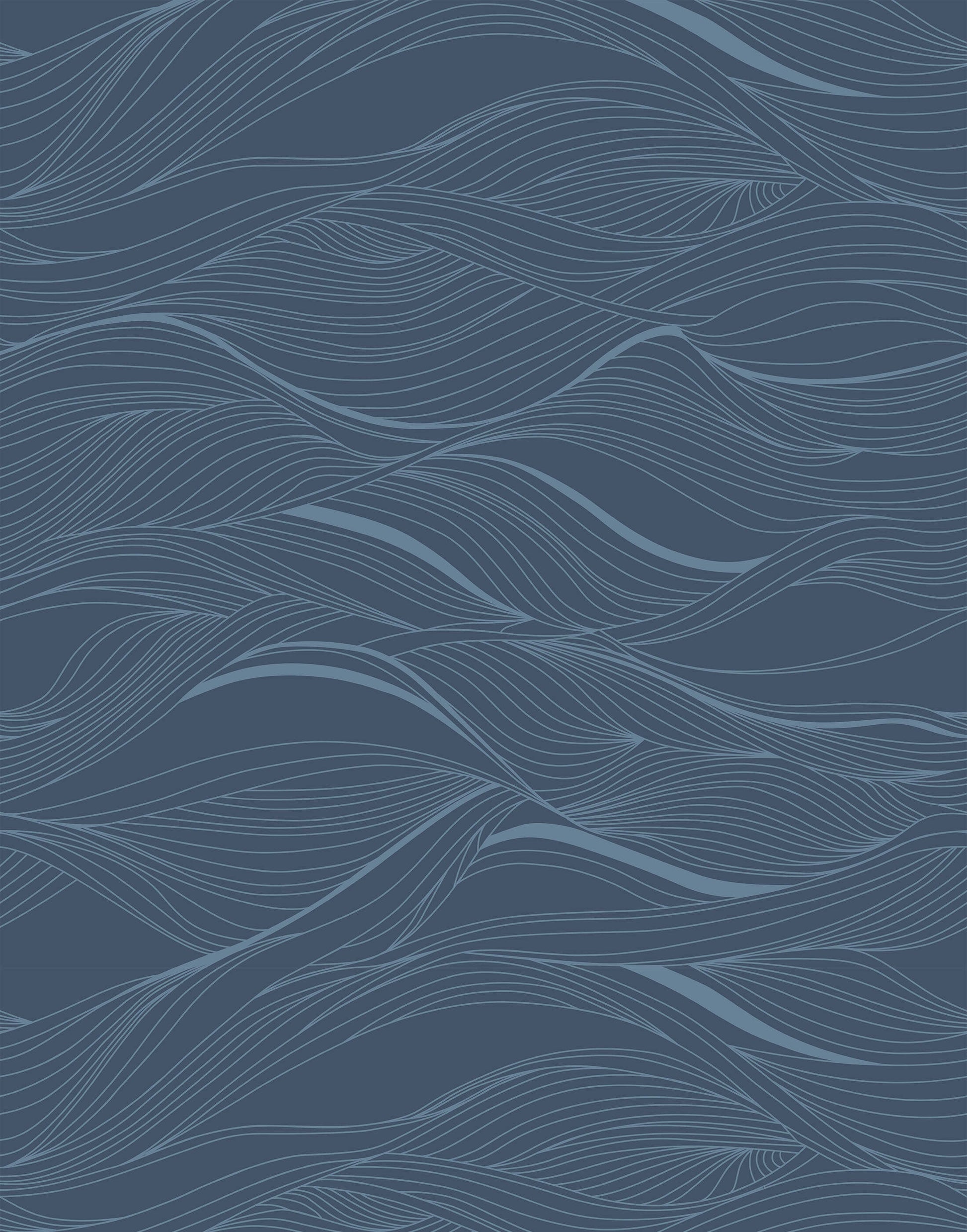 Whisper Abstract Wavy Line Wallpaper