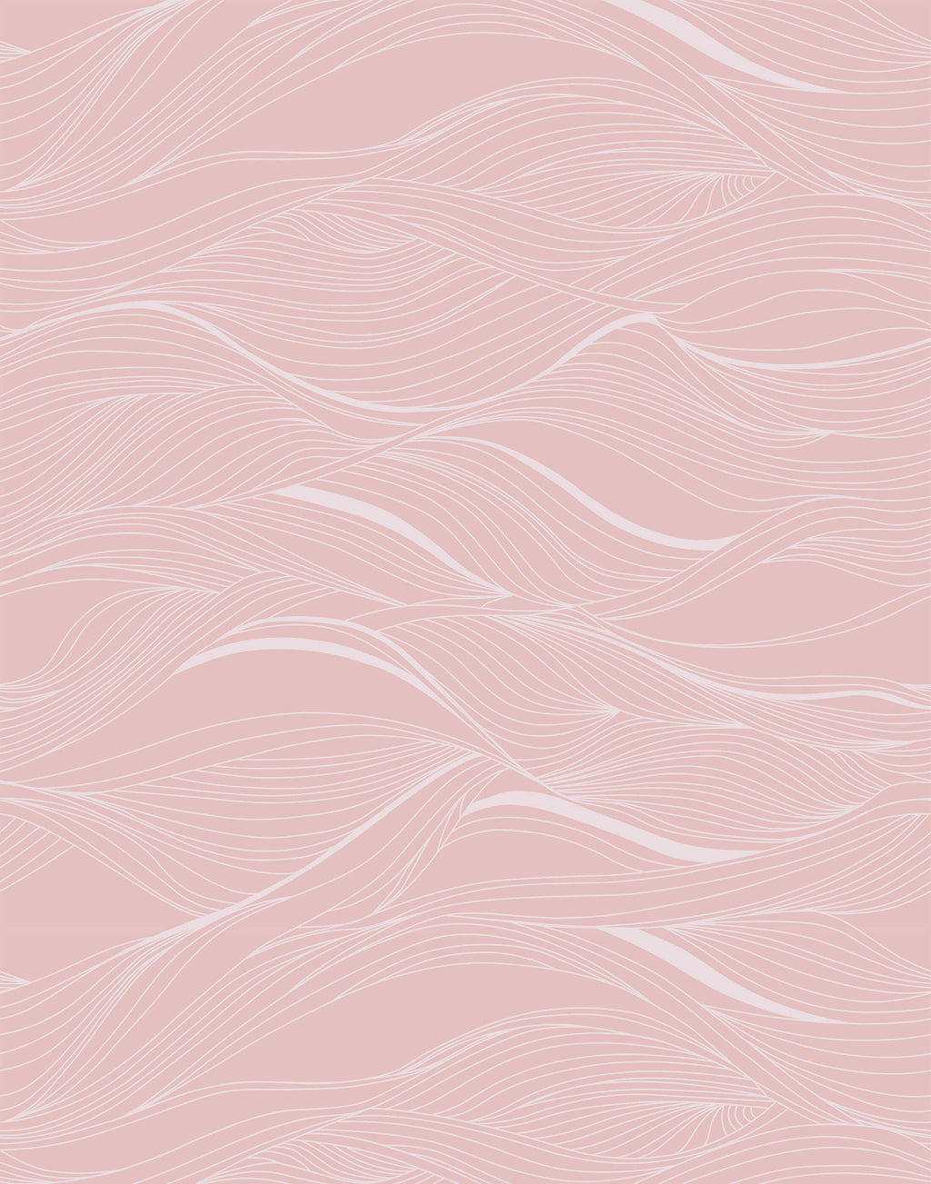Whisper Abstract Wavy Line Wallpaper