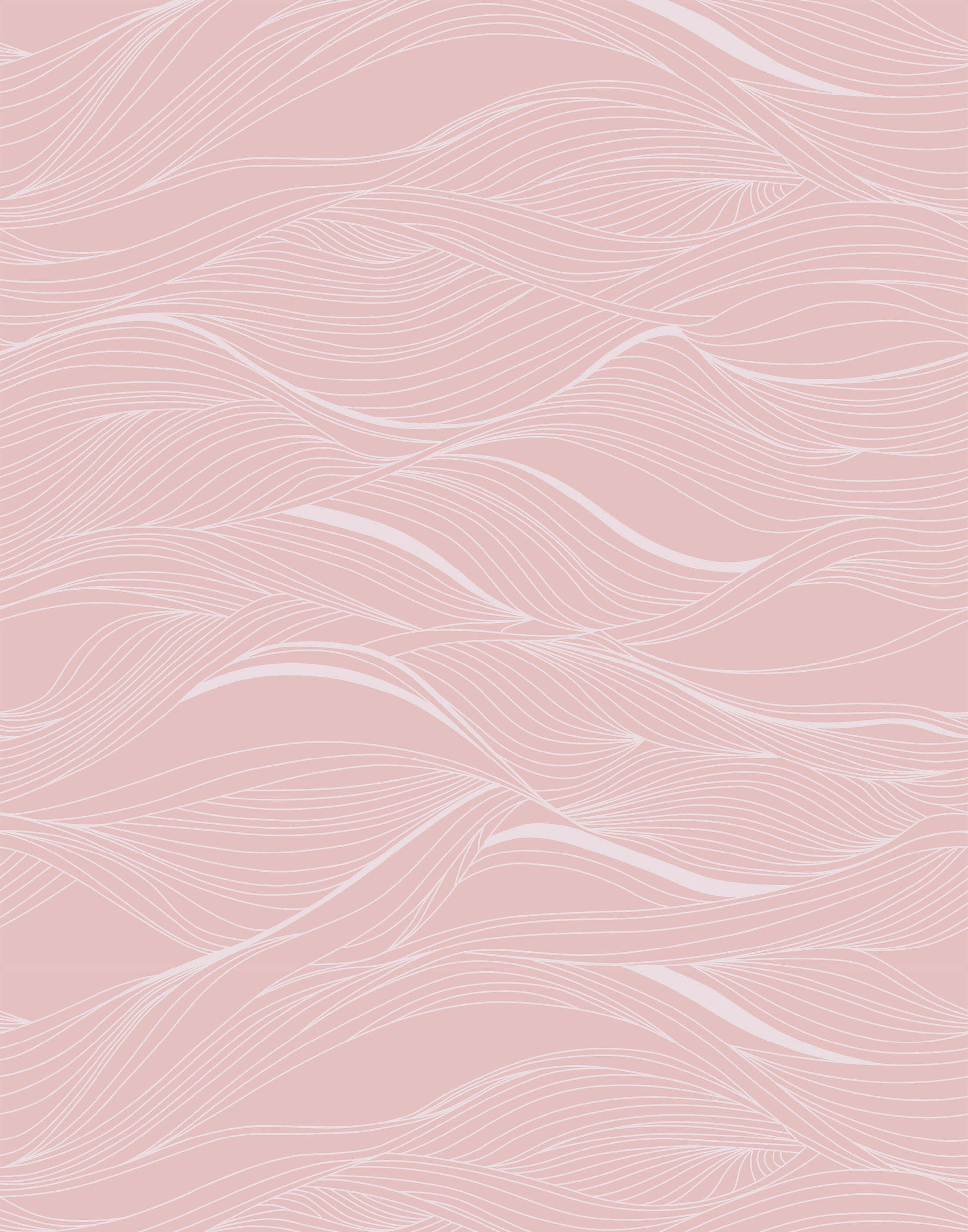 Whisper Abstract Wavy Line Wallpaper