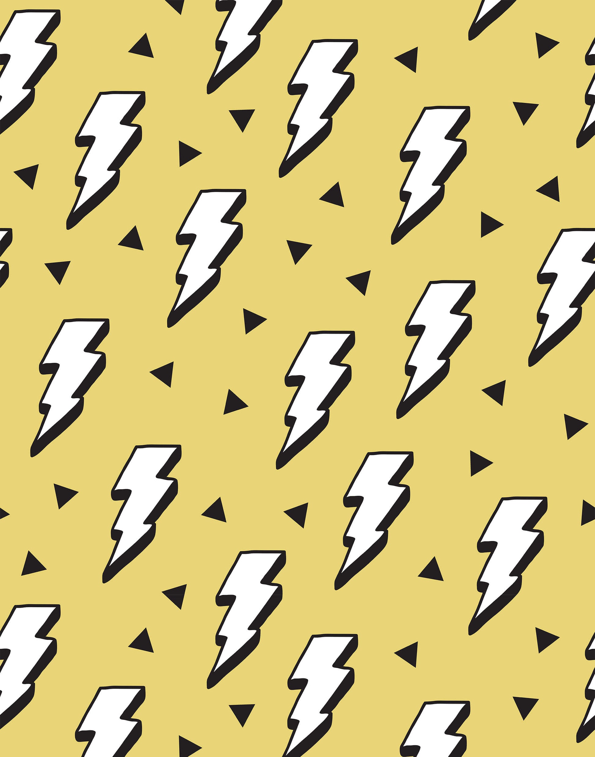 Lightning Bolt Children's Wallpaper