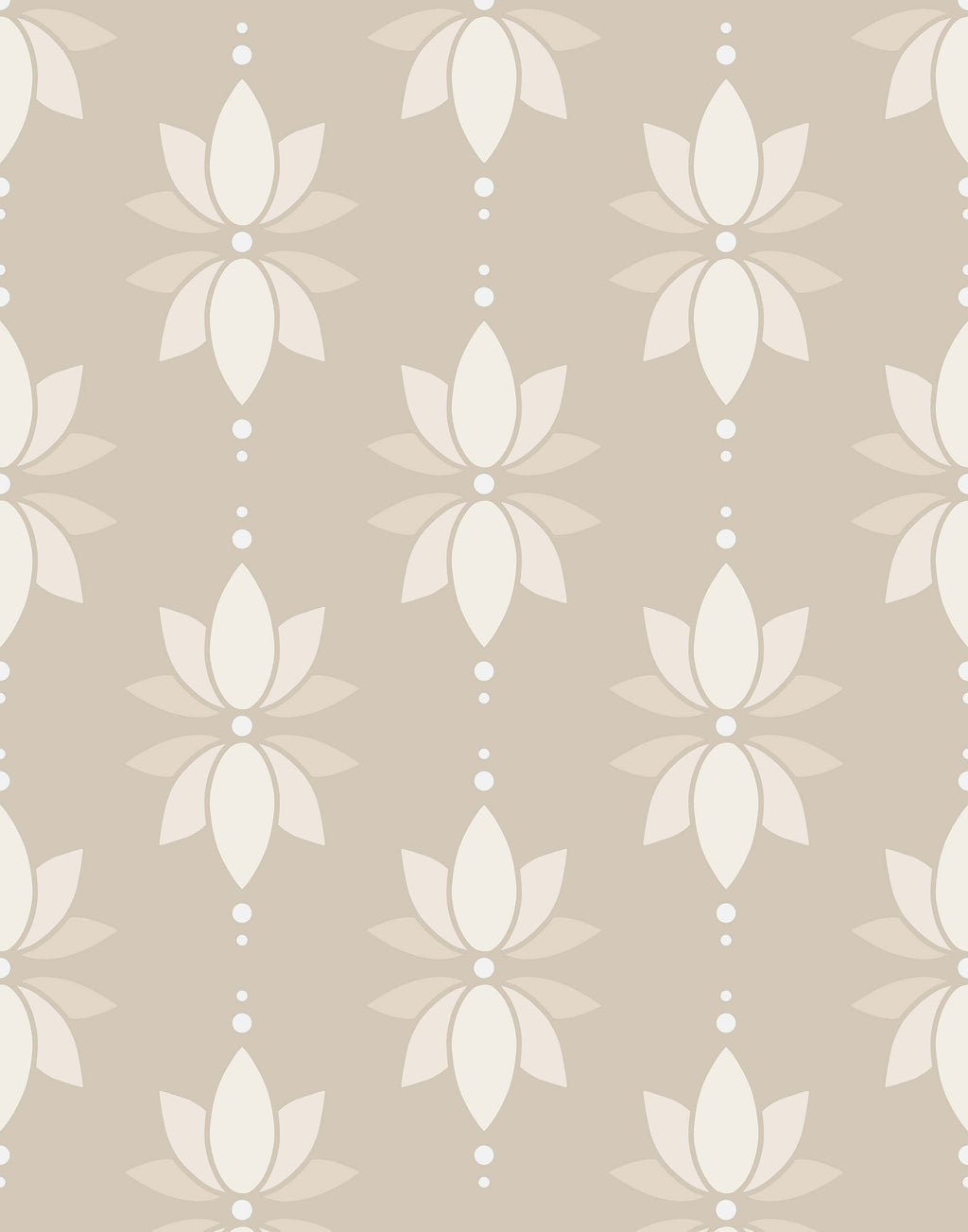 Lotus Wallpaper Neutral Minimal