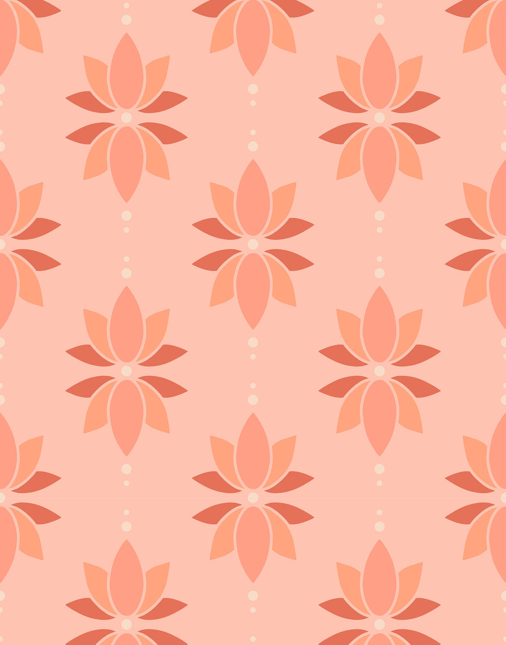 Lotus Wallpaper Neutral Minimal