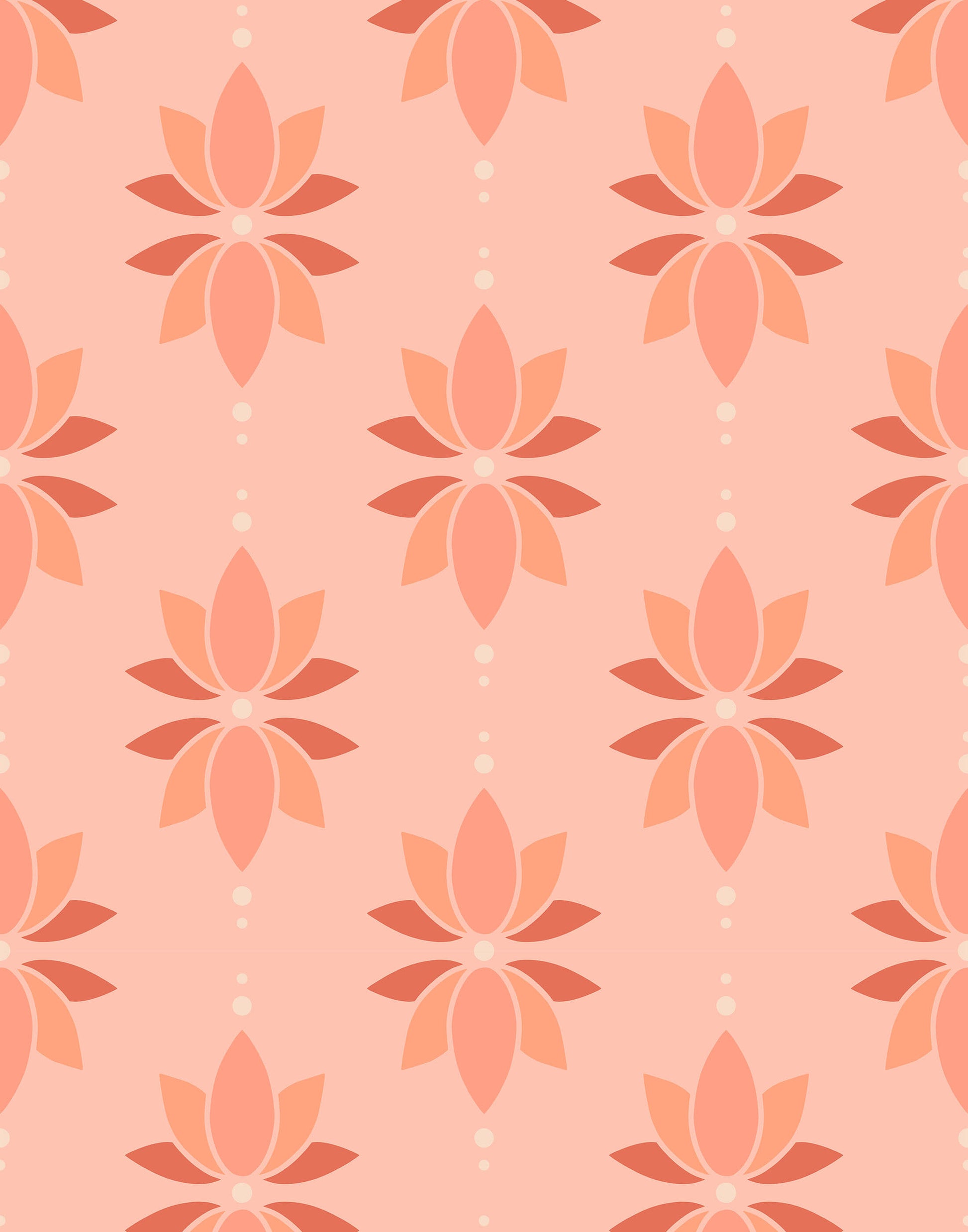 Lotus Wallpaper Neutral Minimal