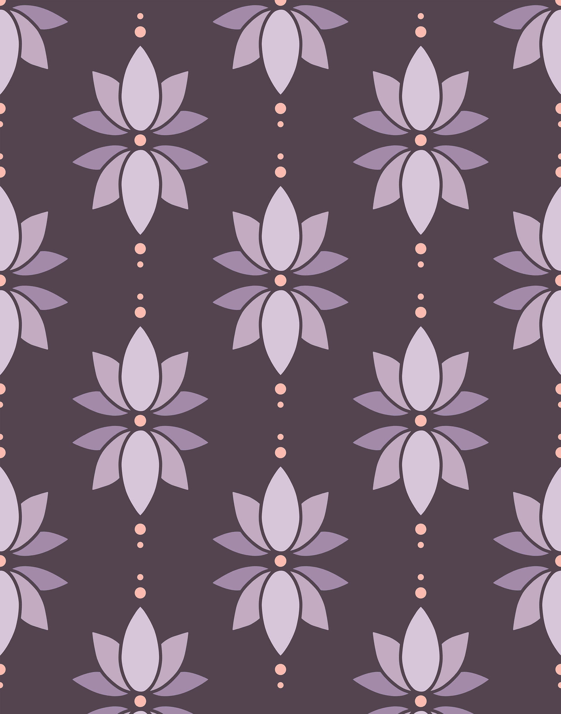 Lotus Wallpaper Neutral Minimal