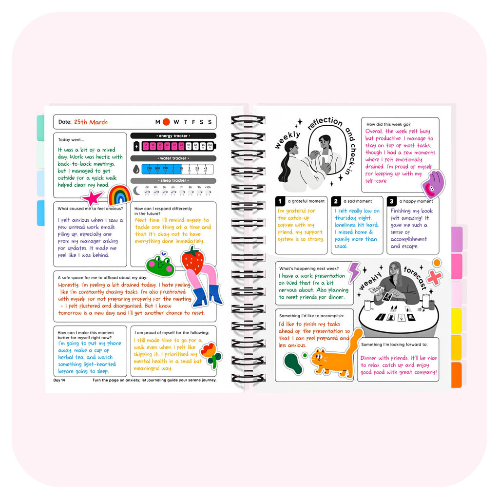 Anxiety Spiral Journal for Daily Reflection