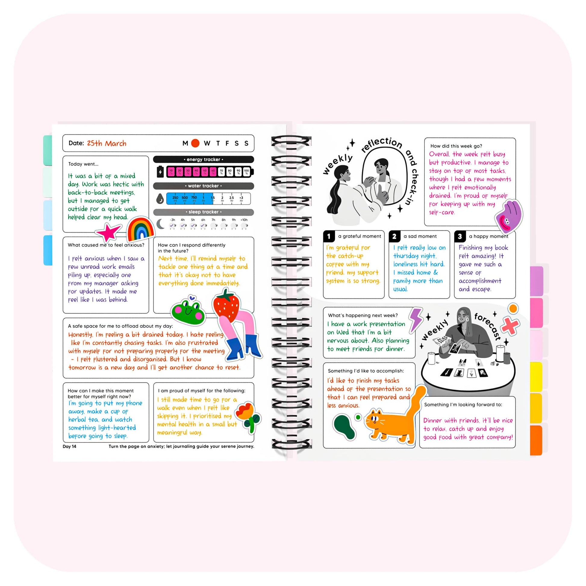 Anxiety Spiral Journal for Daily Reflection