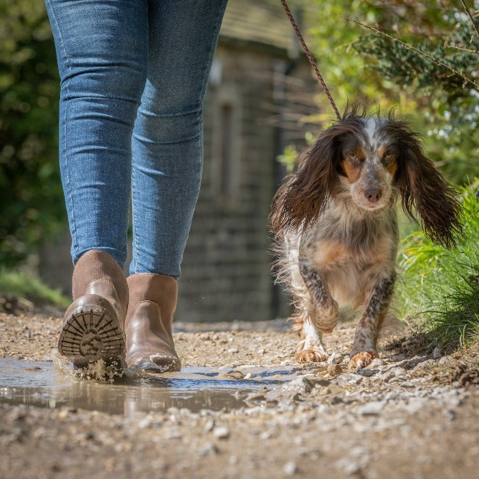 Waterproof Ankle Boots in Brown