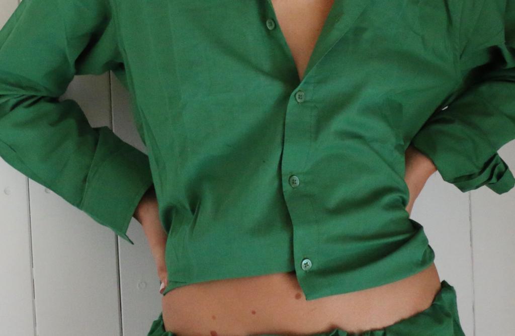 Women Organic Cotton Pyjamas Set Orange, Yellow or Green