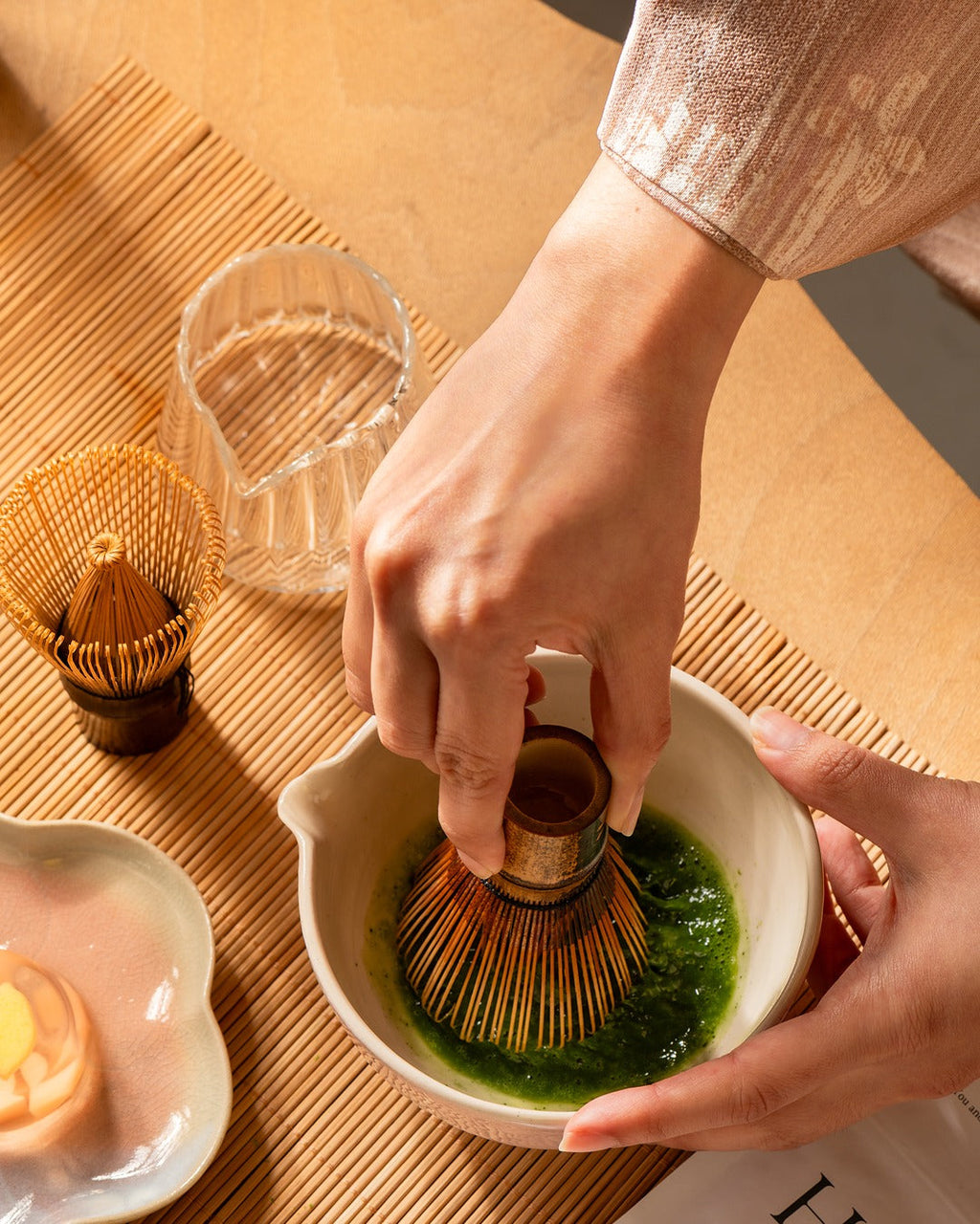 Dark Brown Bamboo Matcha Whisk