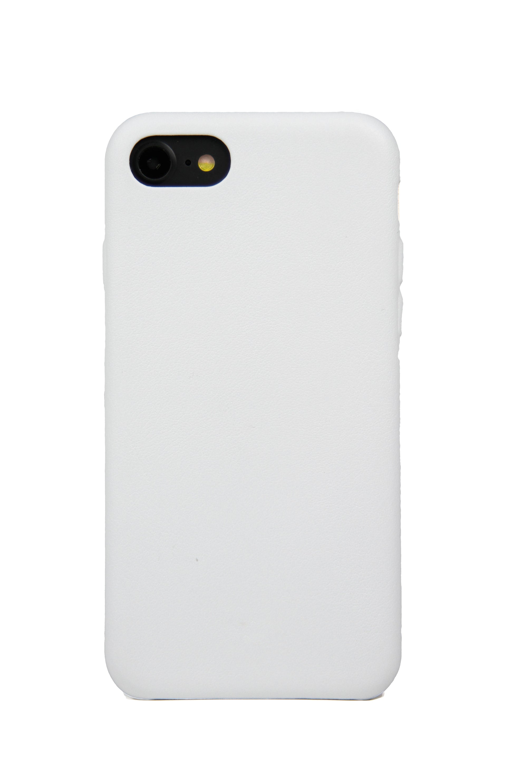 White Leather iPhone 7 and 8 Case