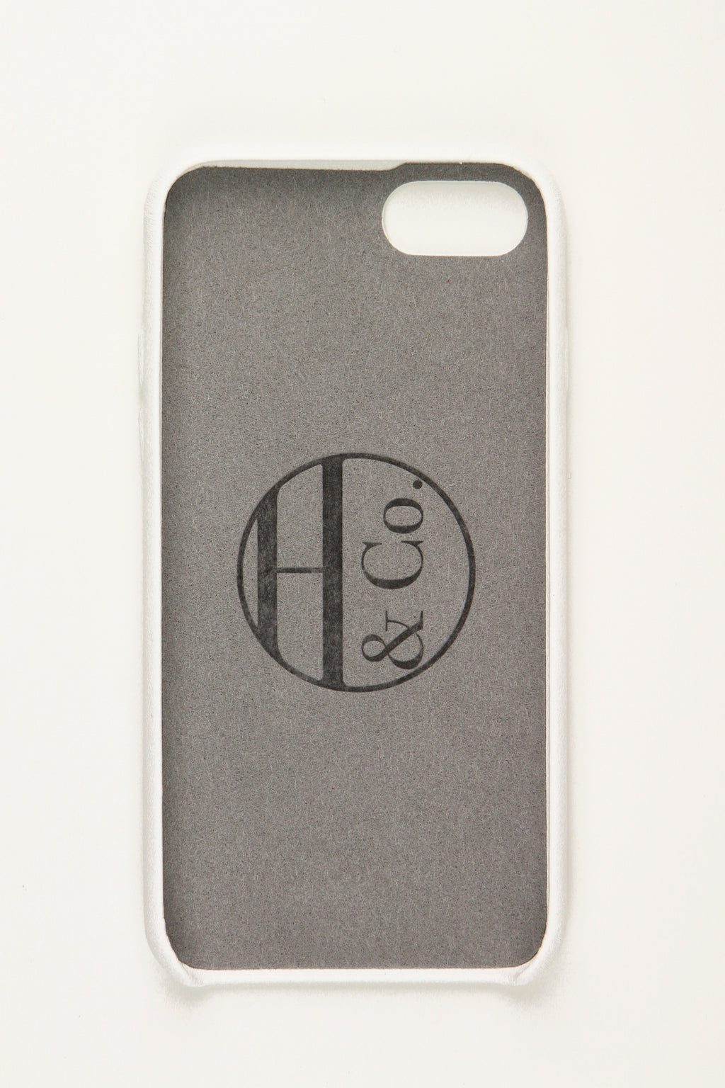 White Leather iPhone 7 and 8 Case