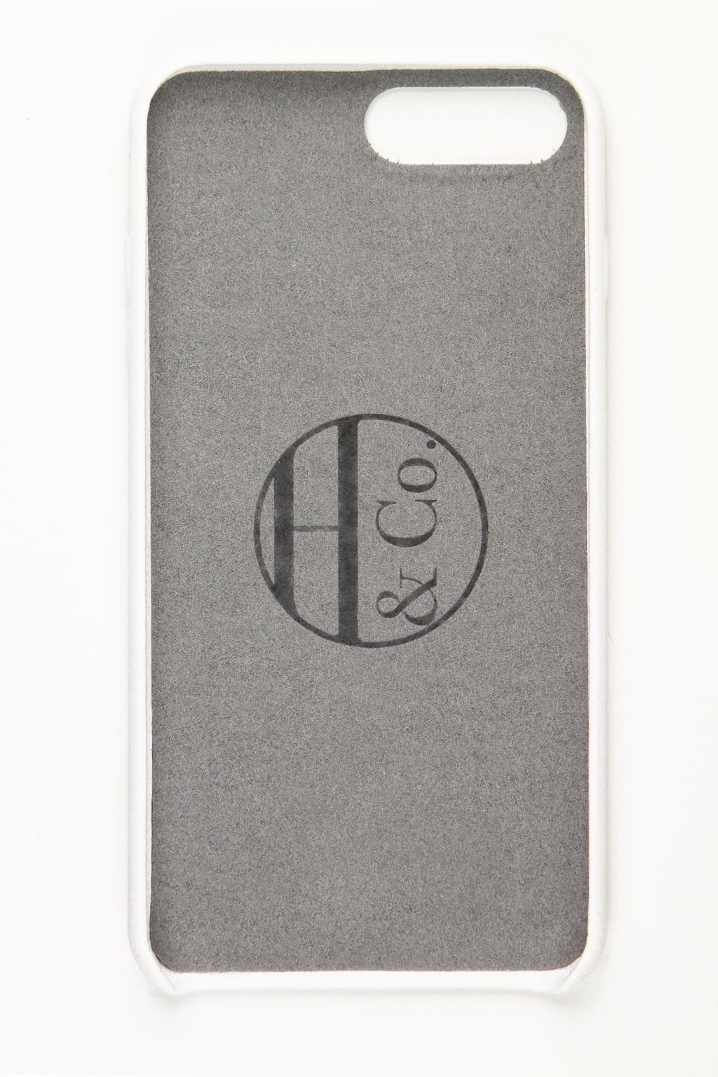 White Leather iPhone 7 and 8 Plus Case