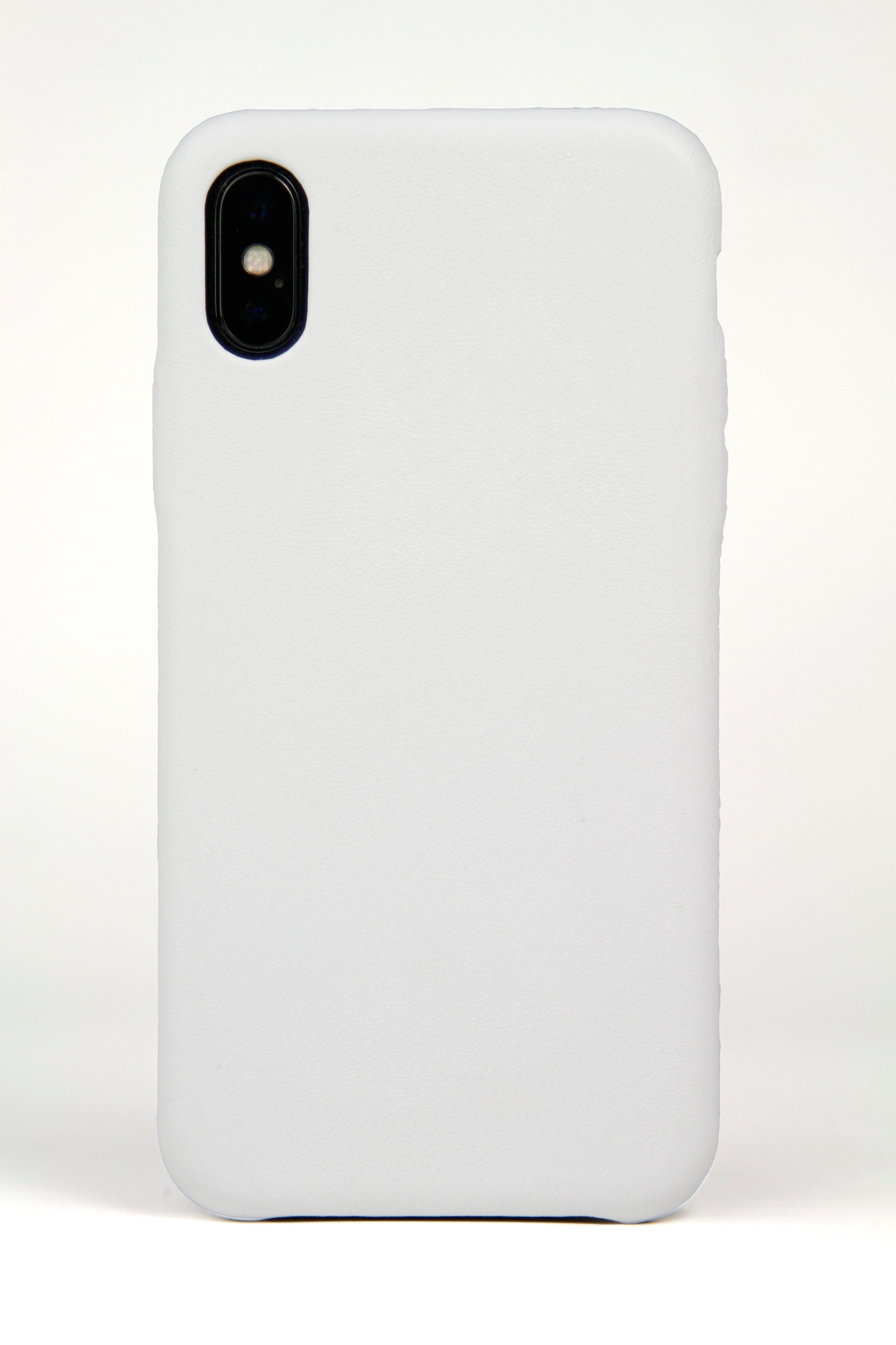 White Leather iPhone X Case