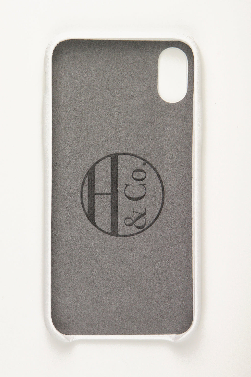 White Leather iPhone X Case