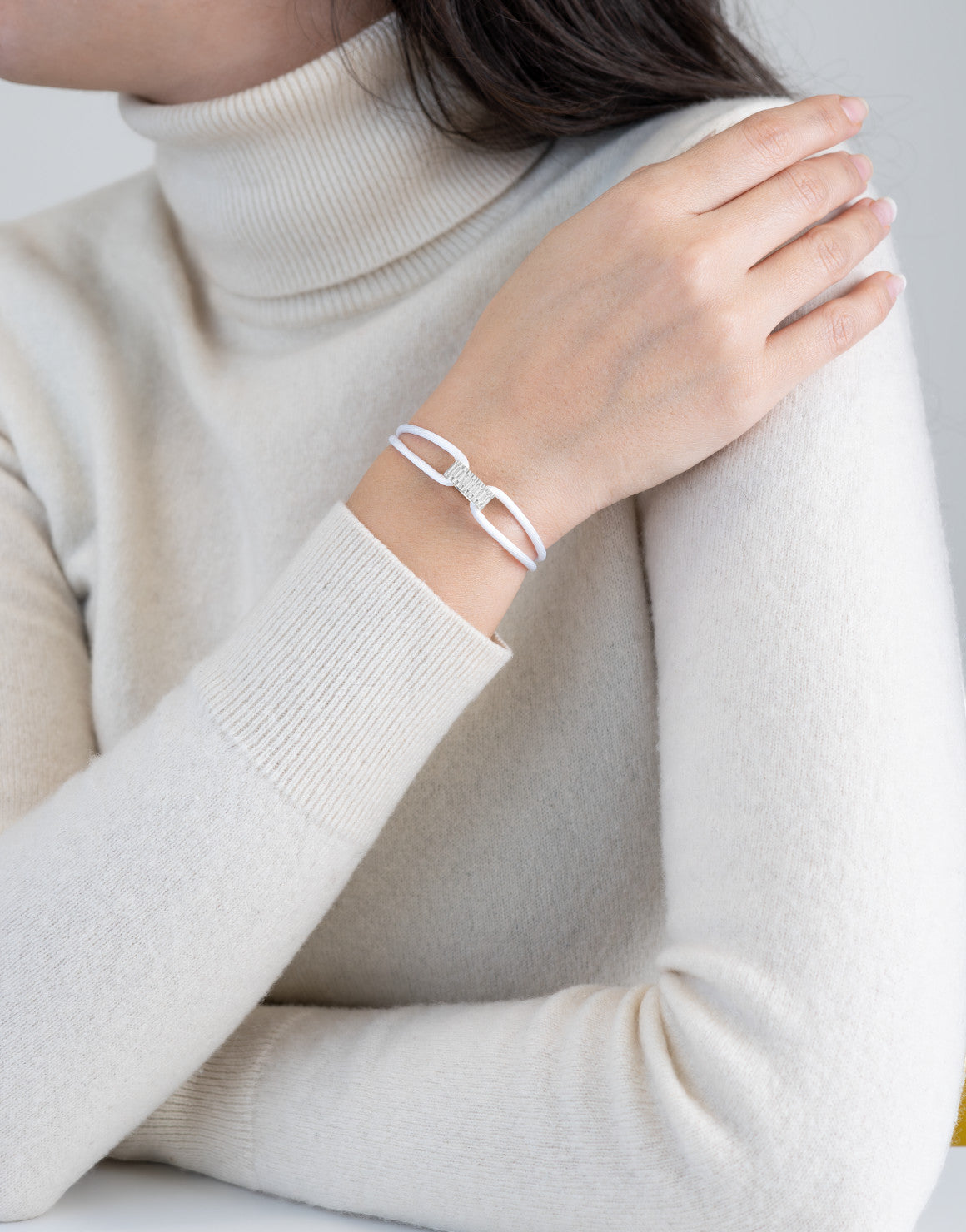 Regent Cord Bracelet in Sterling Silver