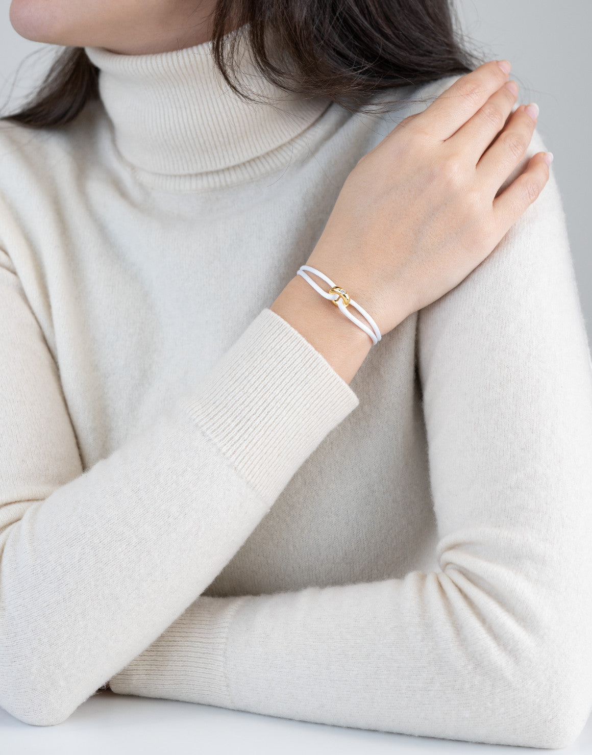 Golden Diamond Cord Bracelet