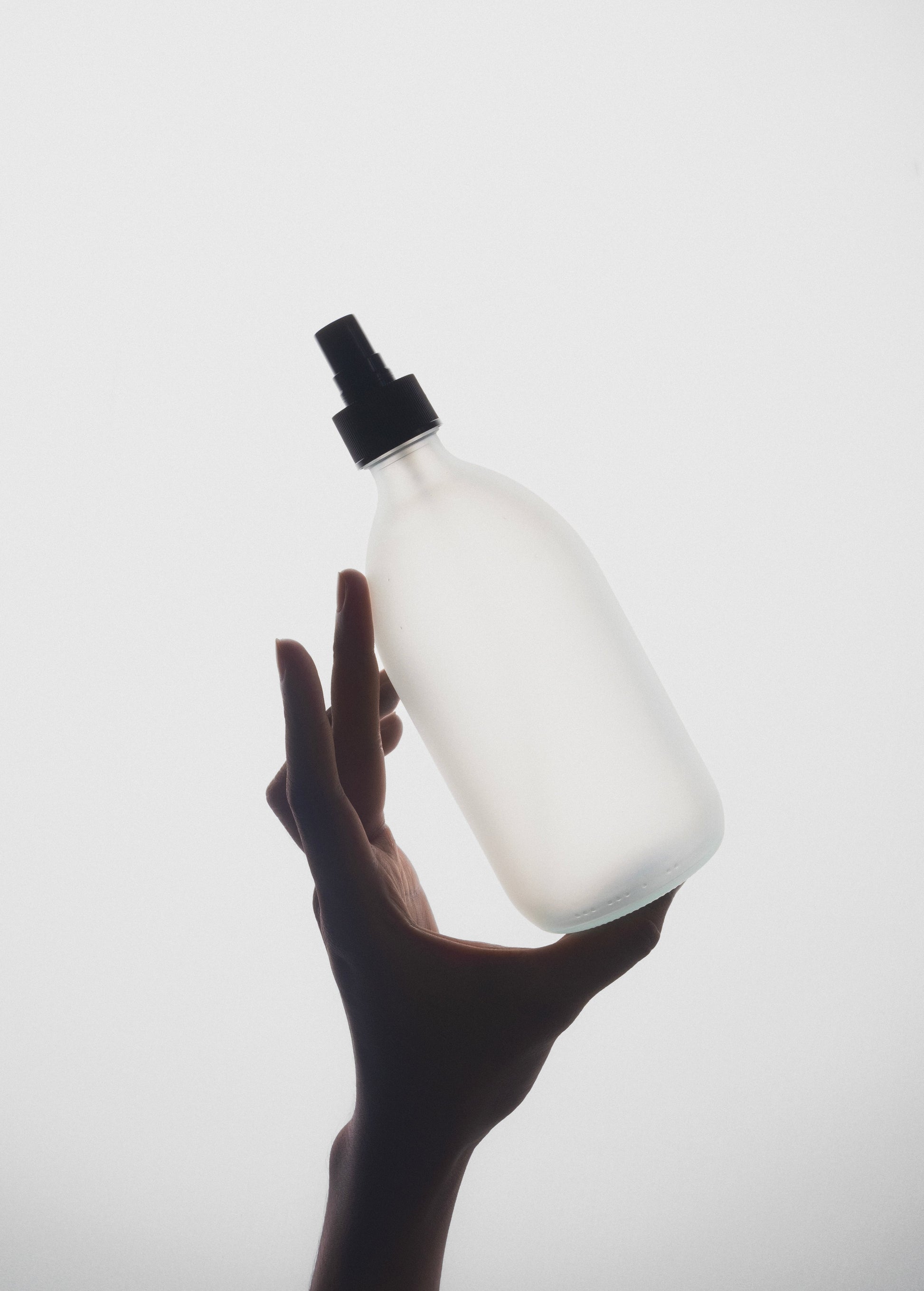 Frosted White Glass Atomiser Bottle