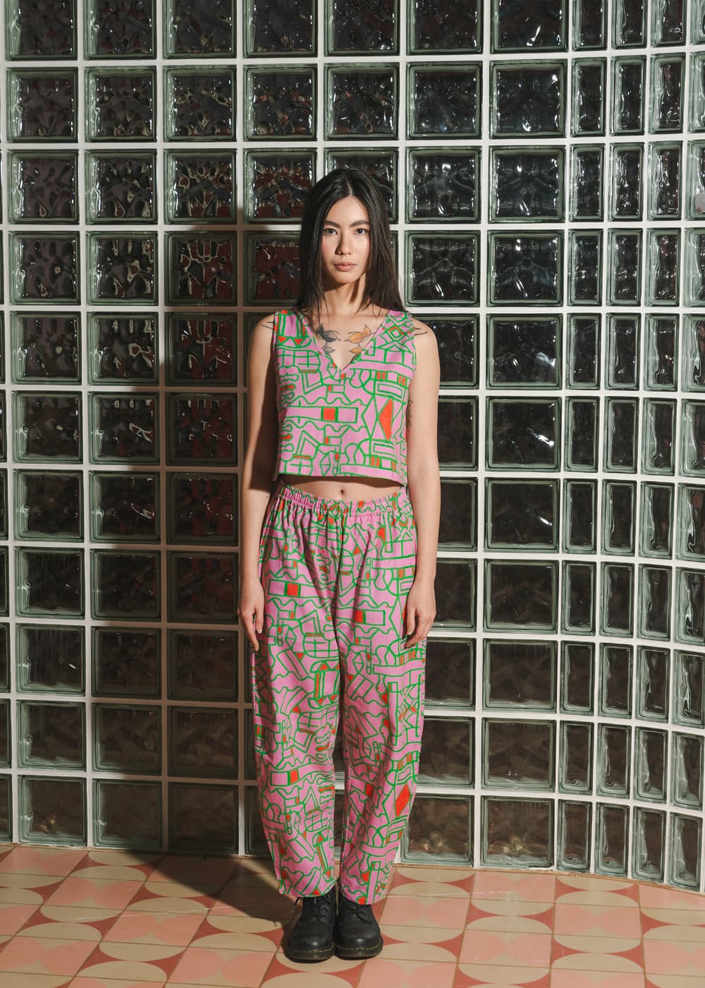 Organic Cotton Linen Reversible Tank Top