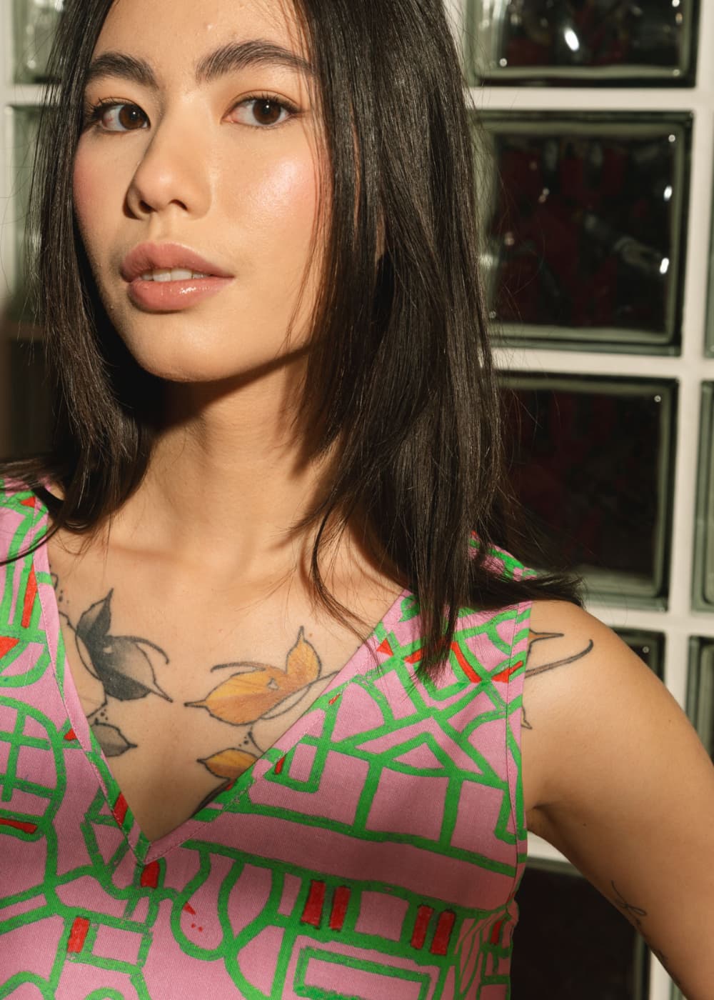 Organic Cotton Linen Reversible Tank Top