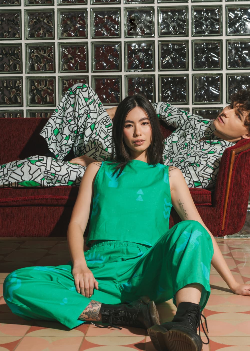 Organic Cotton Linen Reversible Tank Top