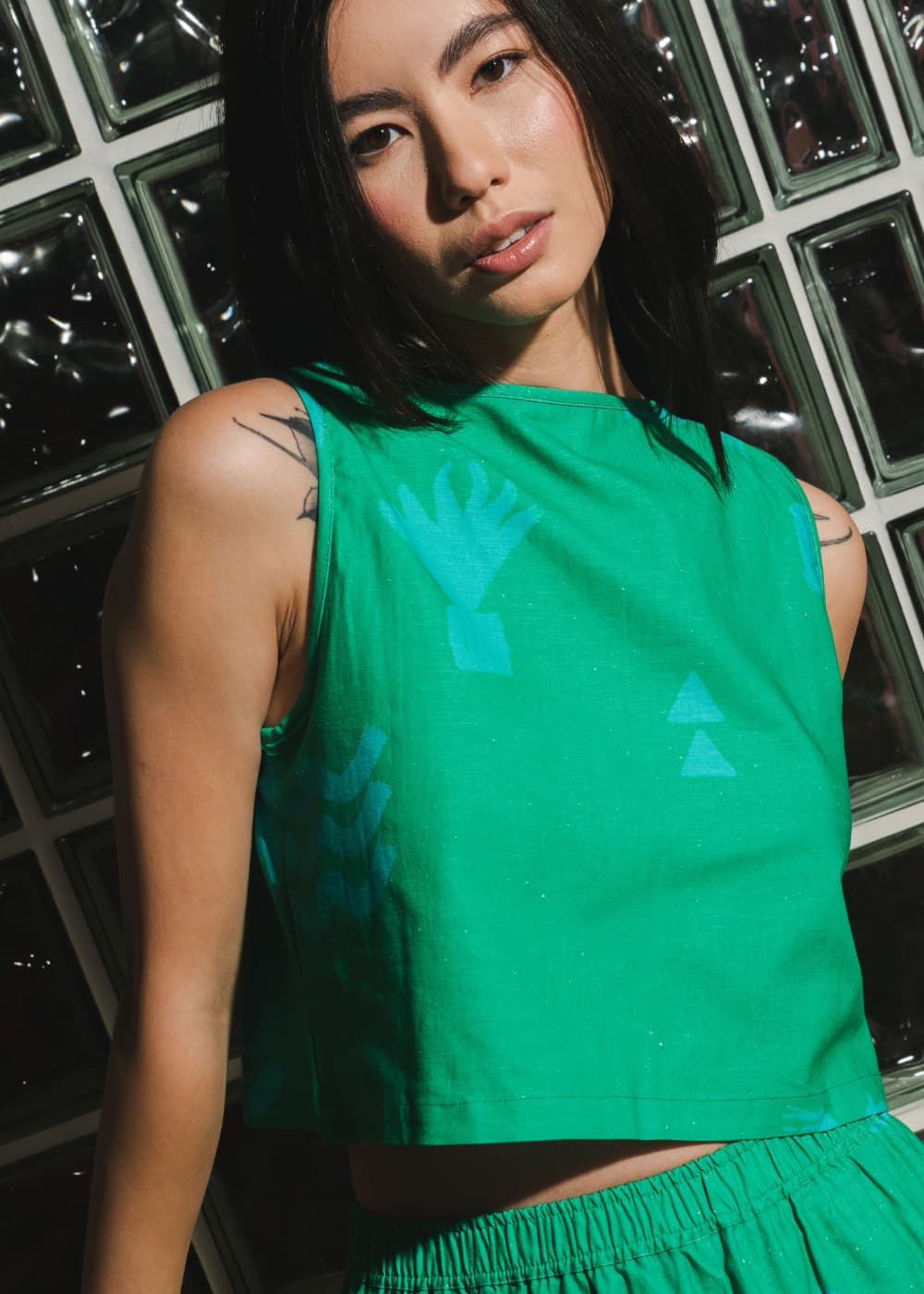 Organic Cotton Linen Reversible Tank Top