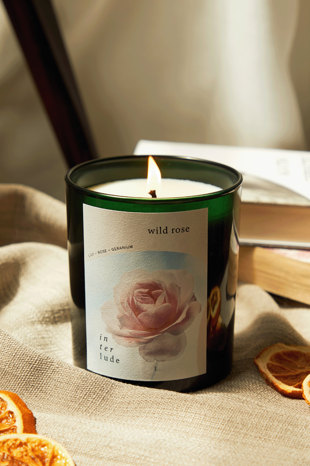 Wild Rose Scented Candle