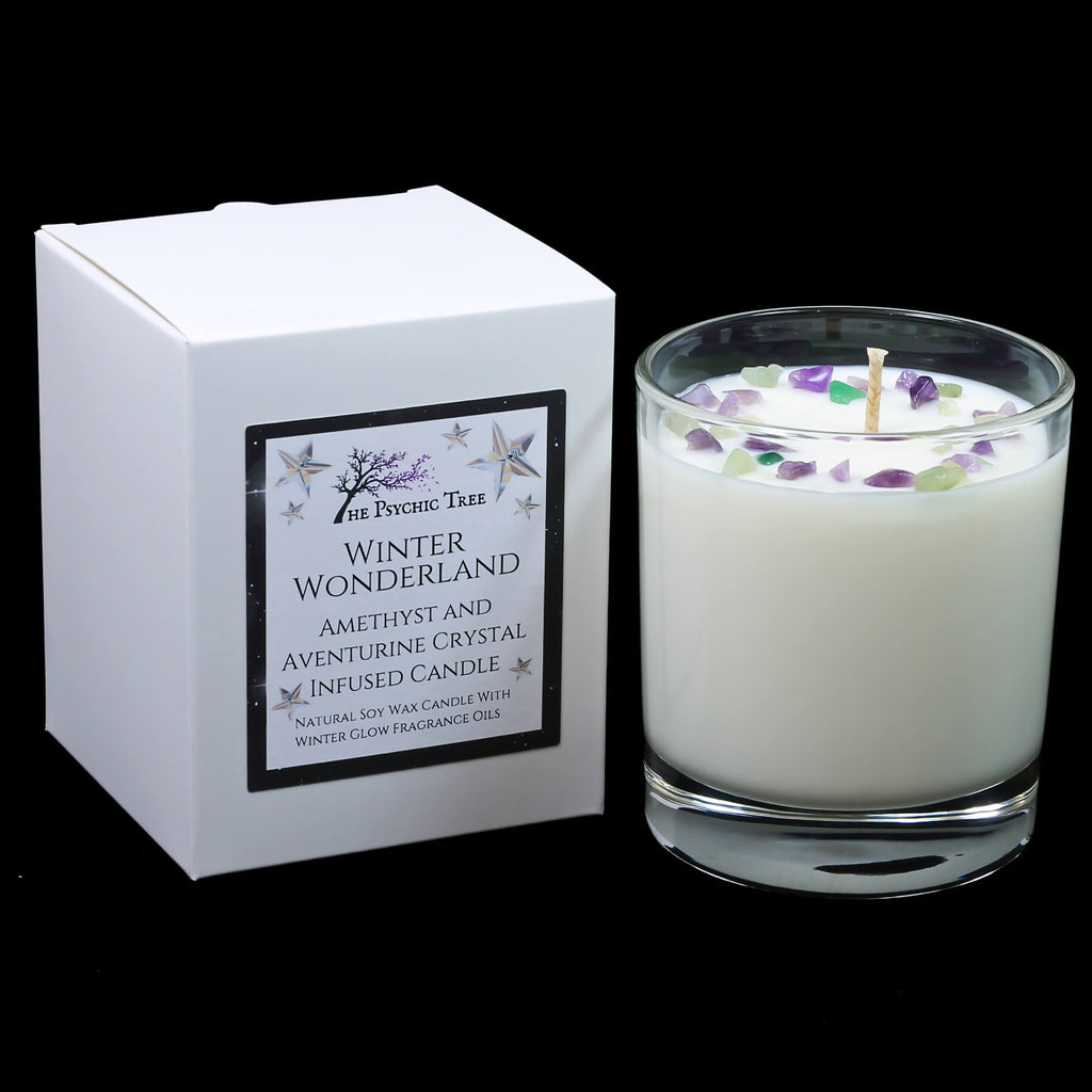 Winter Wonderland Crystal Infused Scented Candle