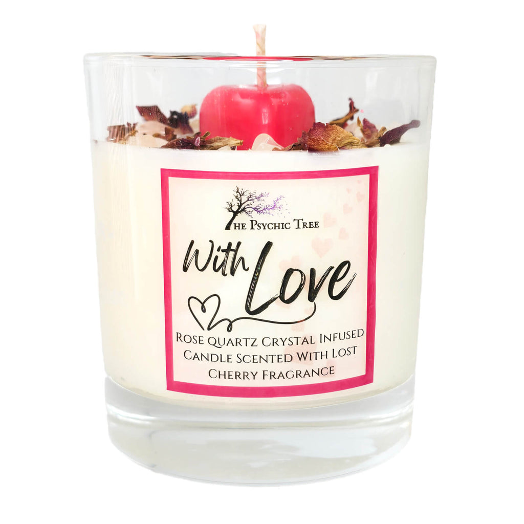 With Love Crystal Infused Scented Candle
