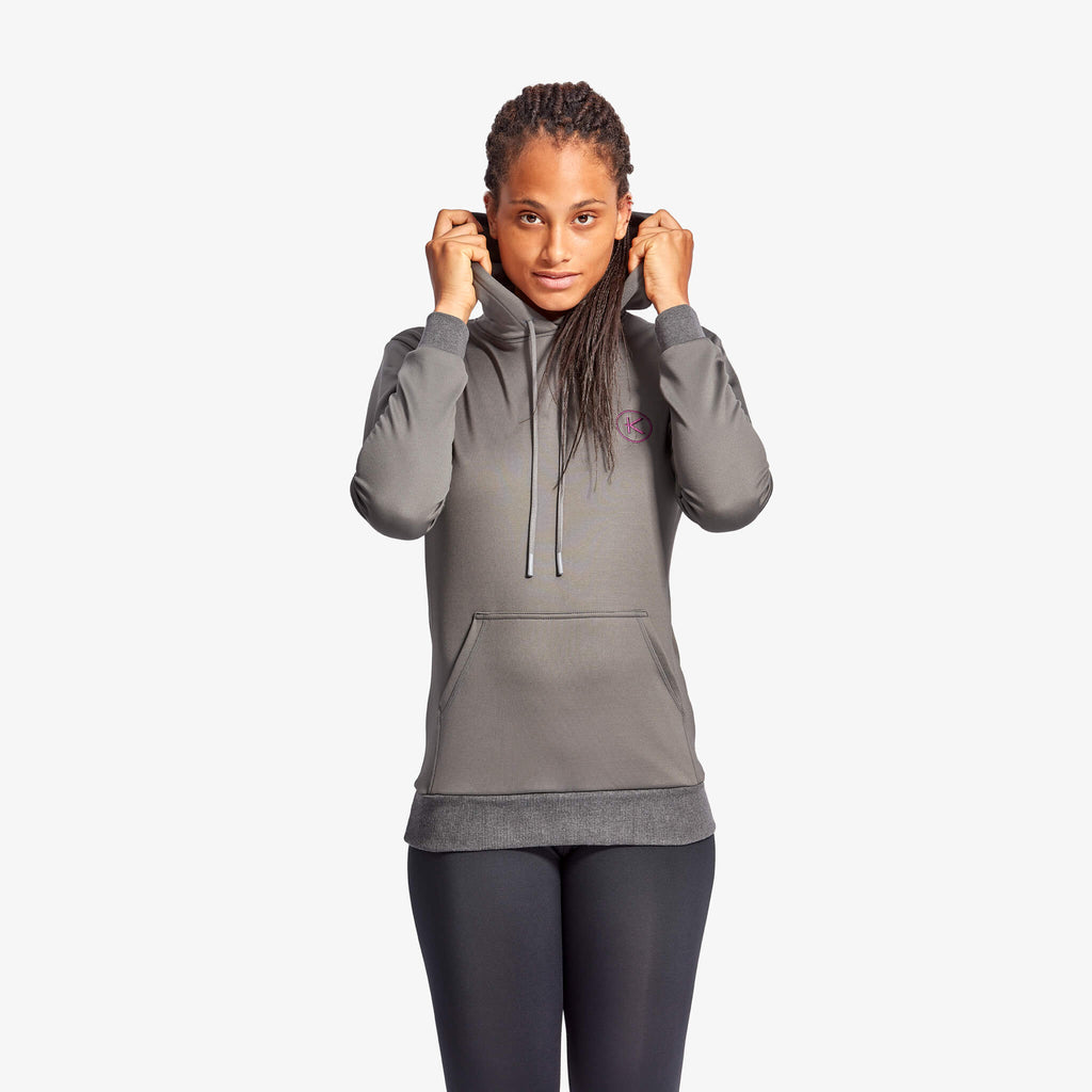 Women's Infrared Hoodie in Grey and Blue
