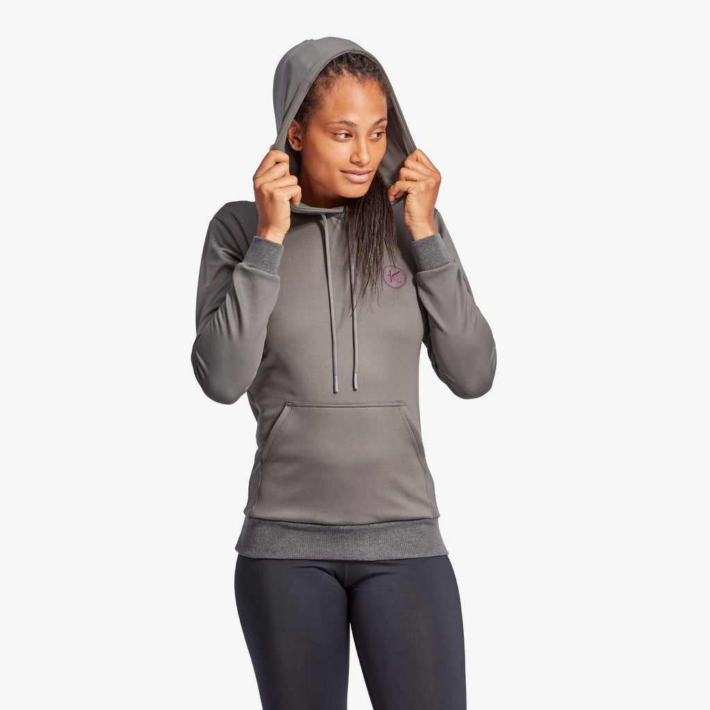 Women's Infrared Hoodie in Grey and Blue