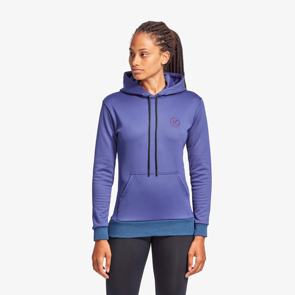 Women's Infrared Hoodie in Grey and Blue