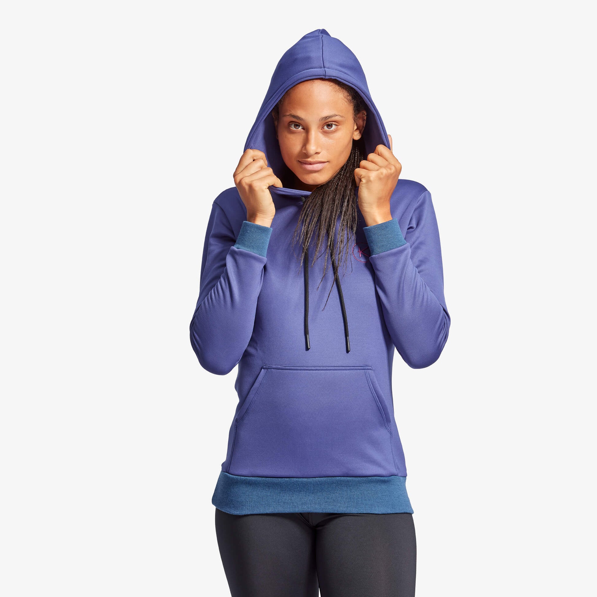 Women's Infrared Hoodie in Grey and Blue