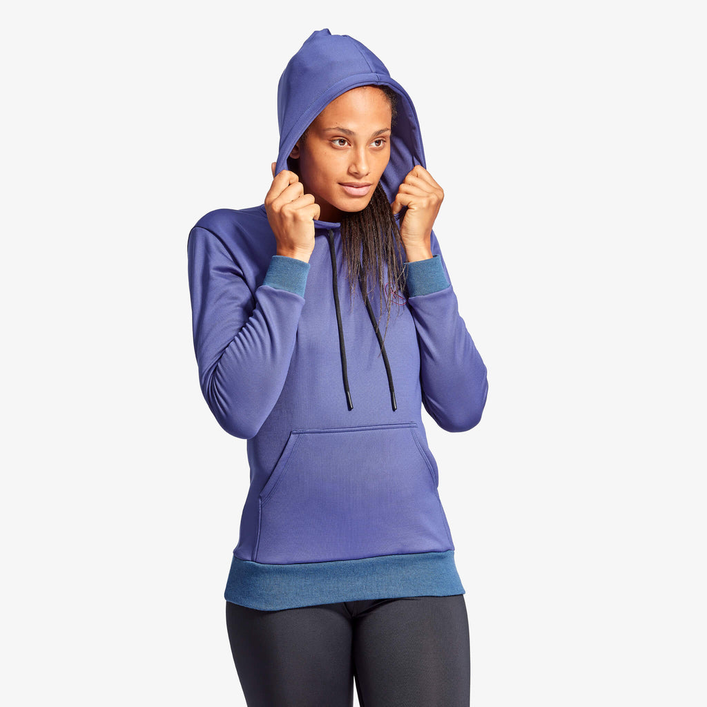 Women's Infrared Hoodie in Grey and Blue