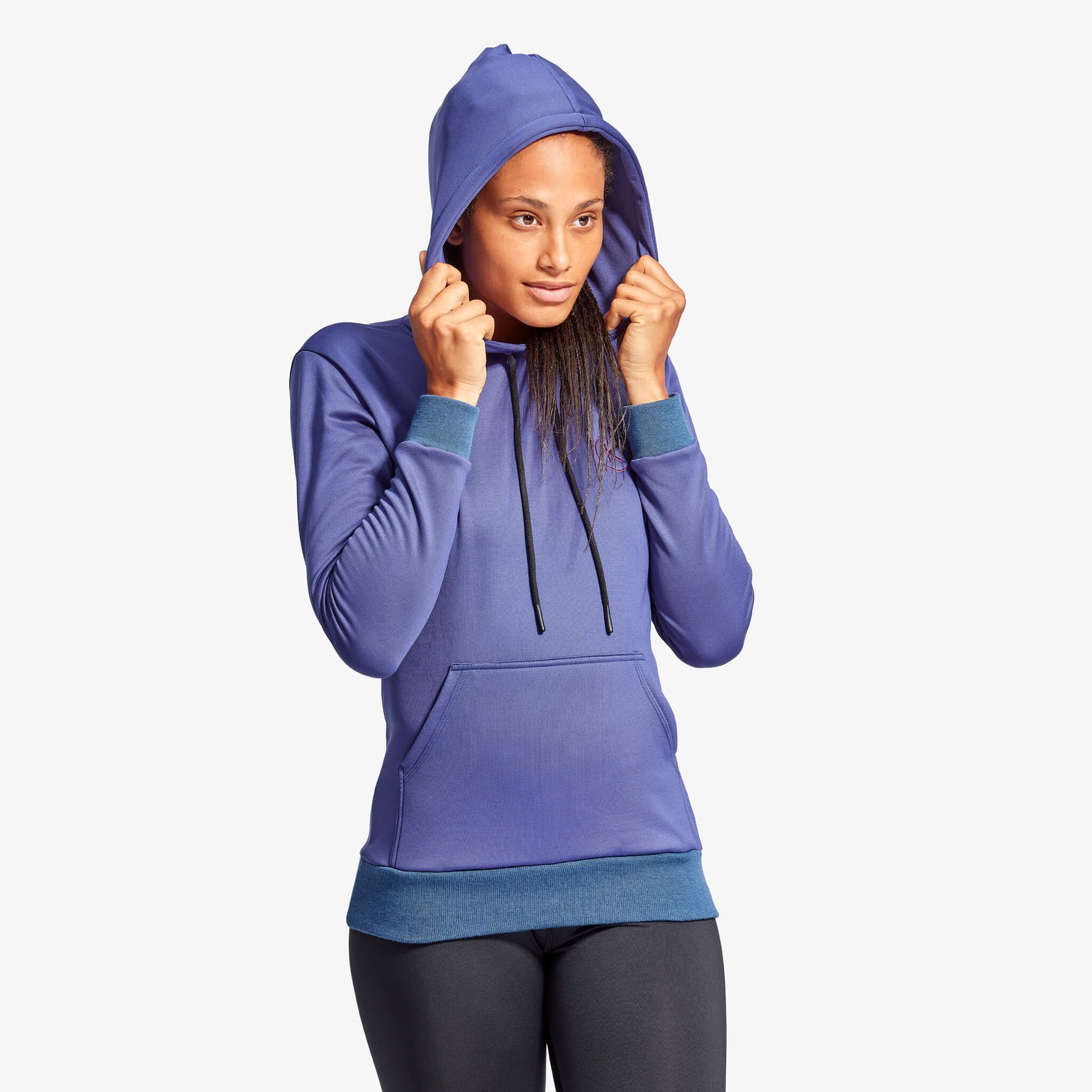Women's Infrared Hoodie in Grey and Blue