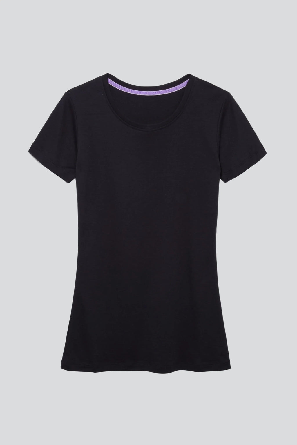 Women's Short Sleeve Crew Neck Cotton Modal Blend T-Shirt