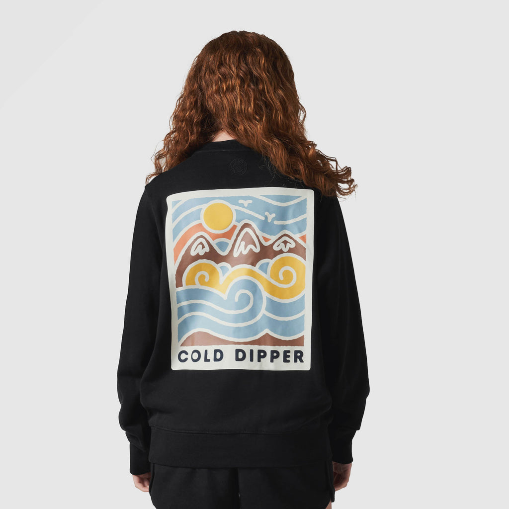 Women's Cold Dipper Black Sweatshirt