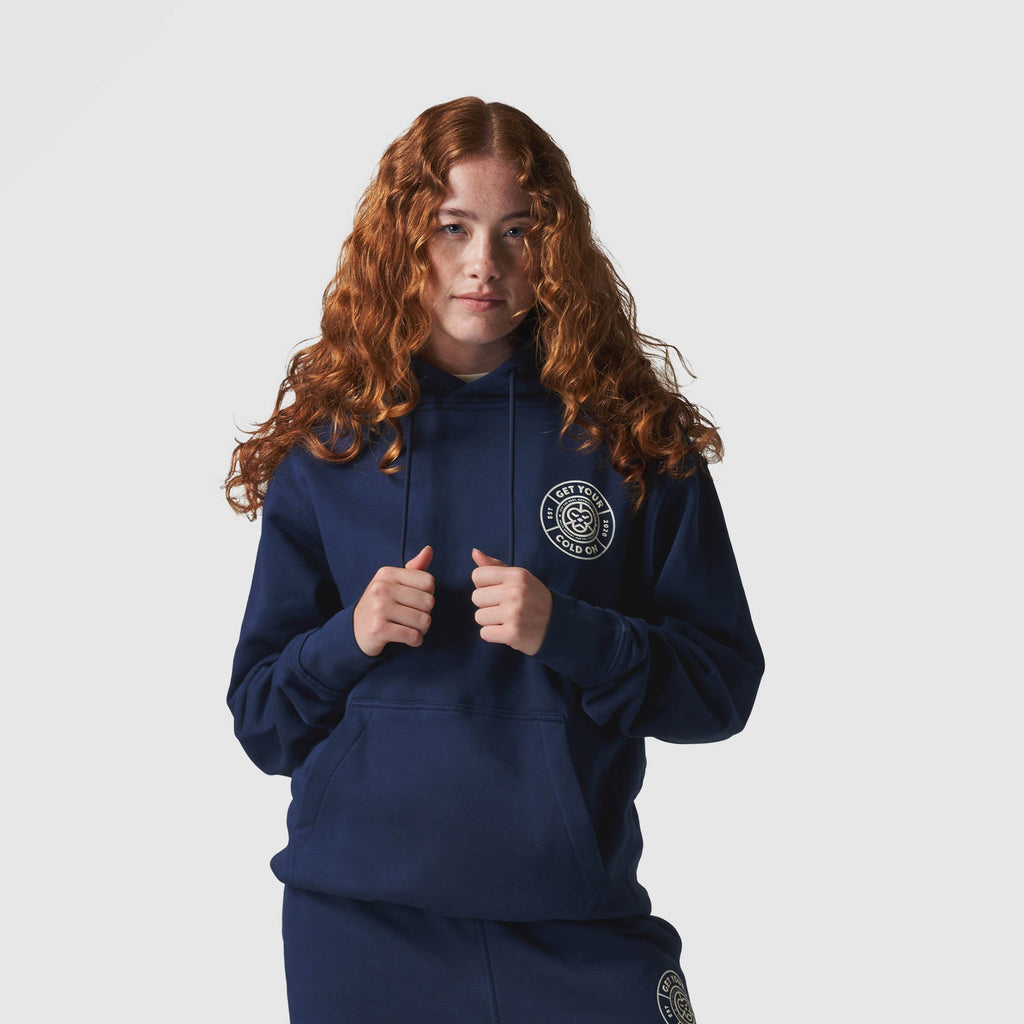 Unisex Get Your Cold On Navy Hoodie
