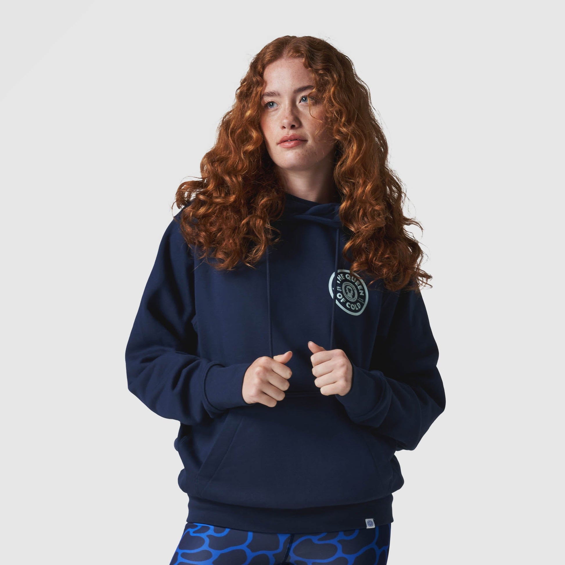 Women's Queen of Cold Navy Hoodie