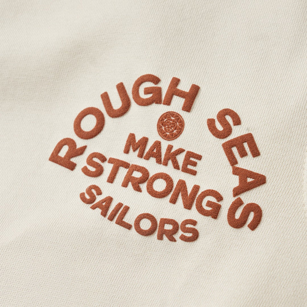 Women's Rough Seas Make Strong Sailors Off White Hoodie